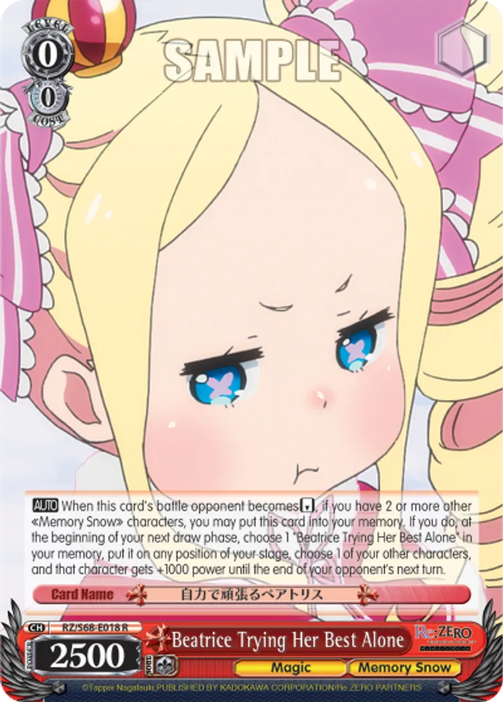 Beatrice Trying Her Best Alone