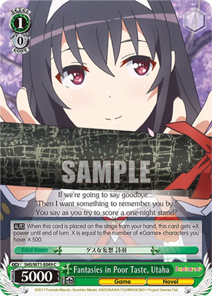 Fantasies in Poor Taste, Utaha
