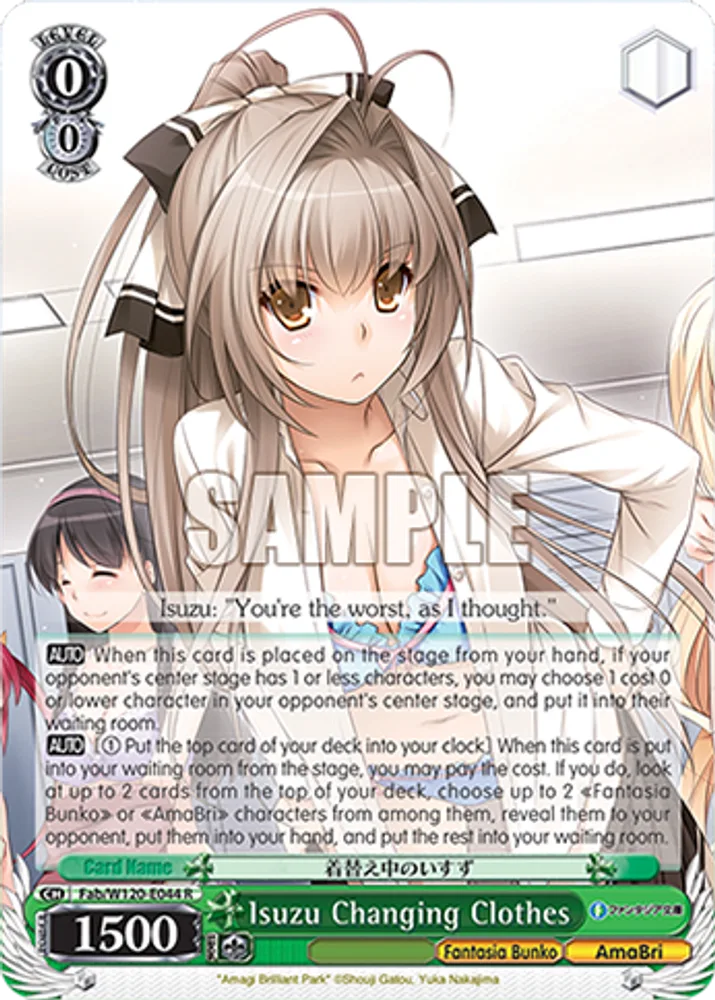 Isuzu Changing Clothes