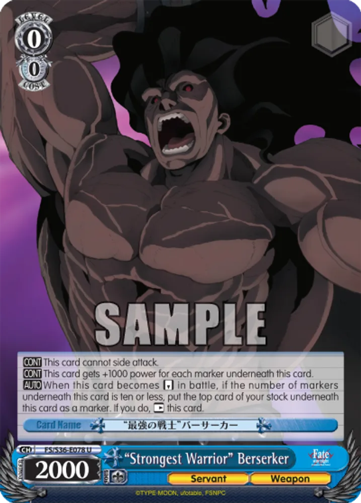 “Strongest Warrior” Berserker