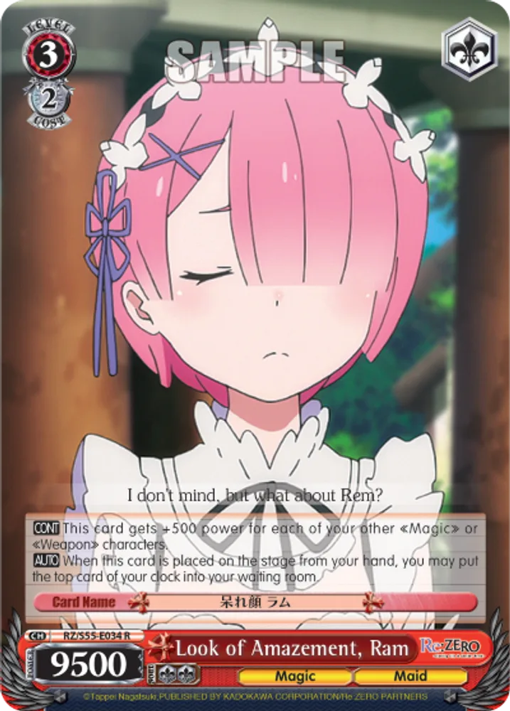 Look of Amazement, Ram