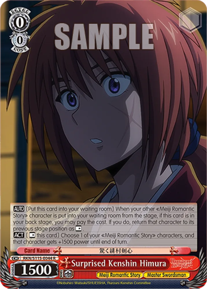 Surprised Kenshin Himura
