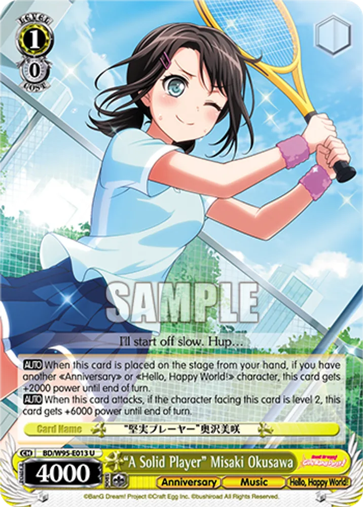 "A Solid Player" Misaki Okusawa