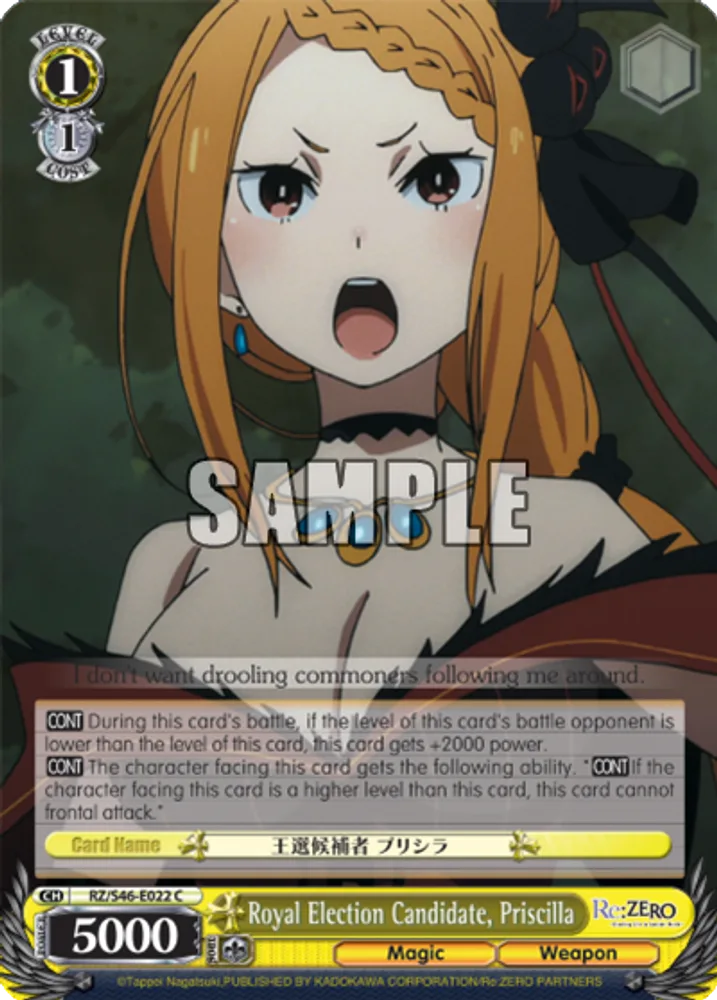 Royal Election Candidate, Priscilla