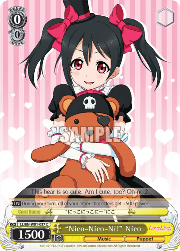 "Nico-Nico-Ni!" Nico