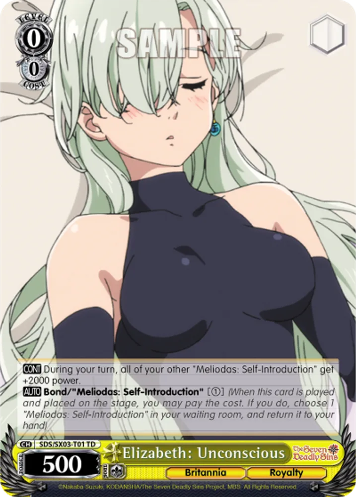 Elizabeth: Unconscious