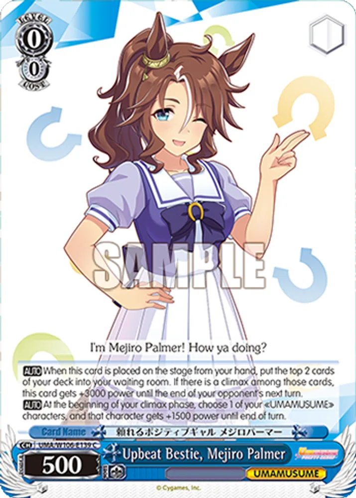 Upbeat Bestie, Mejiro Palmer