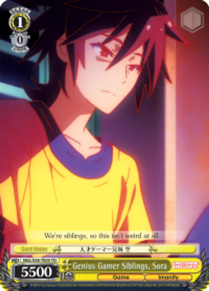 Genius Gamer Siblings, Sora