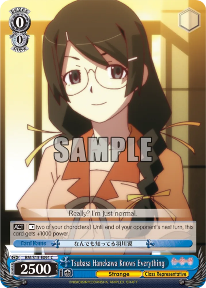 Tsubasa Hanekawa Knows Everything