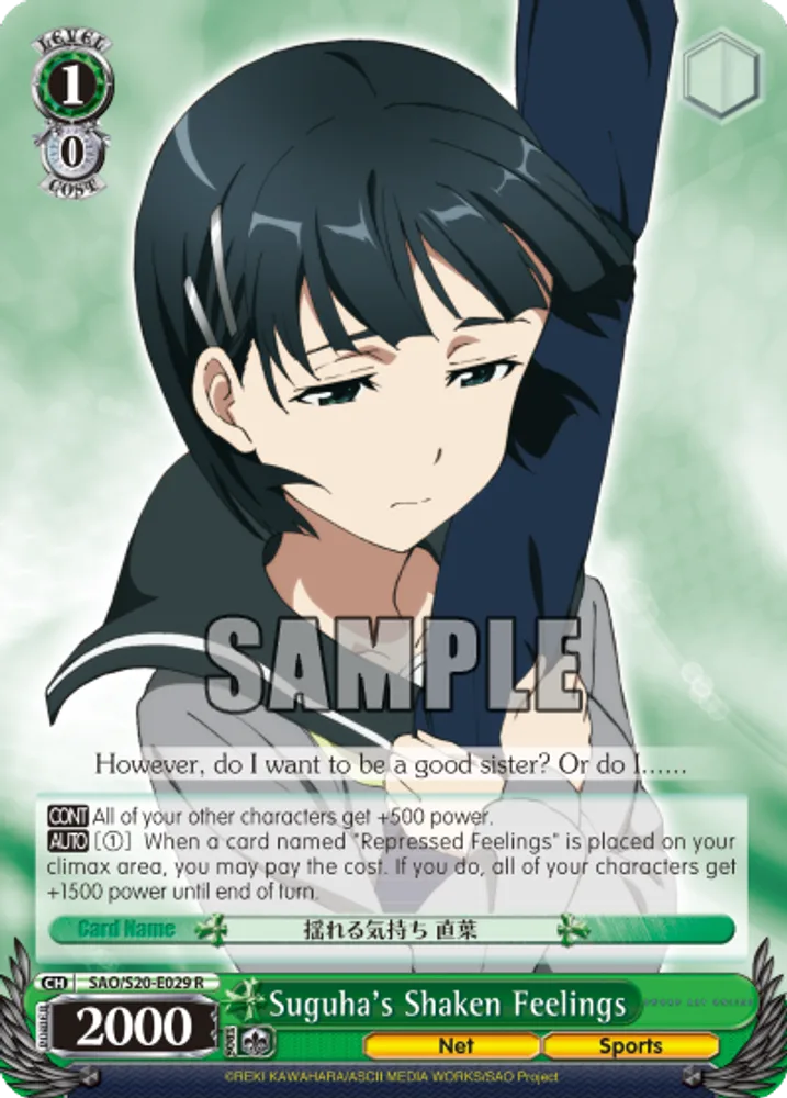 Suguha's Shaken Feelings