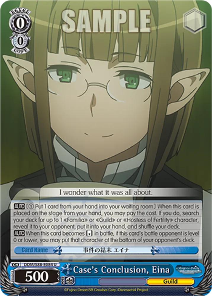 Case's Conclusion, Eina
