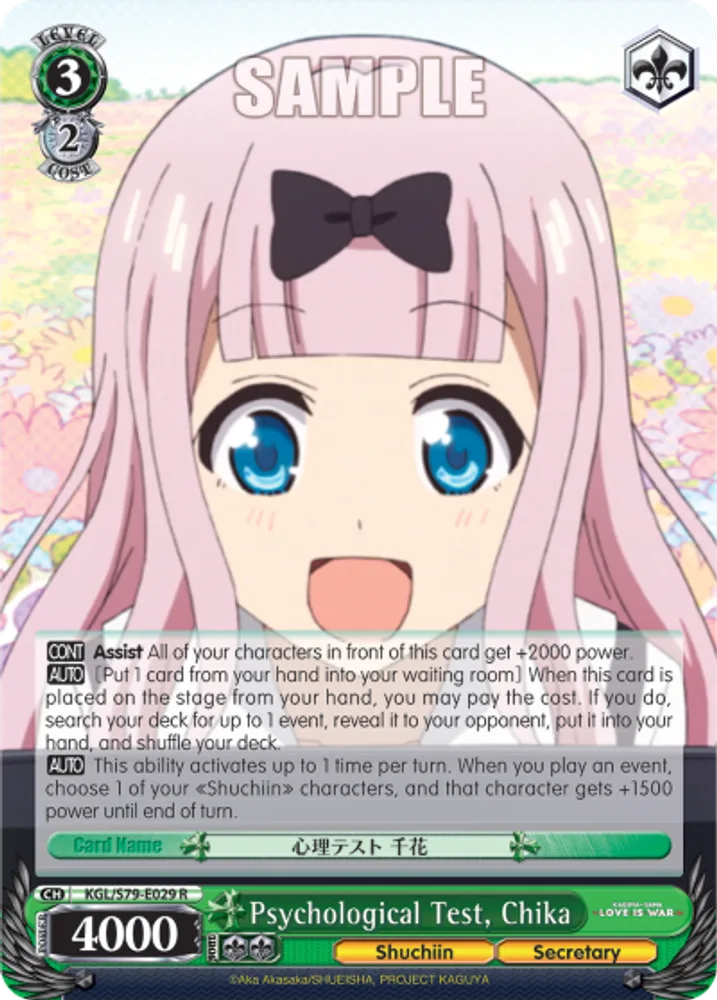 Psychological Test, Chika