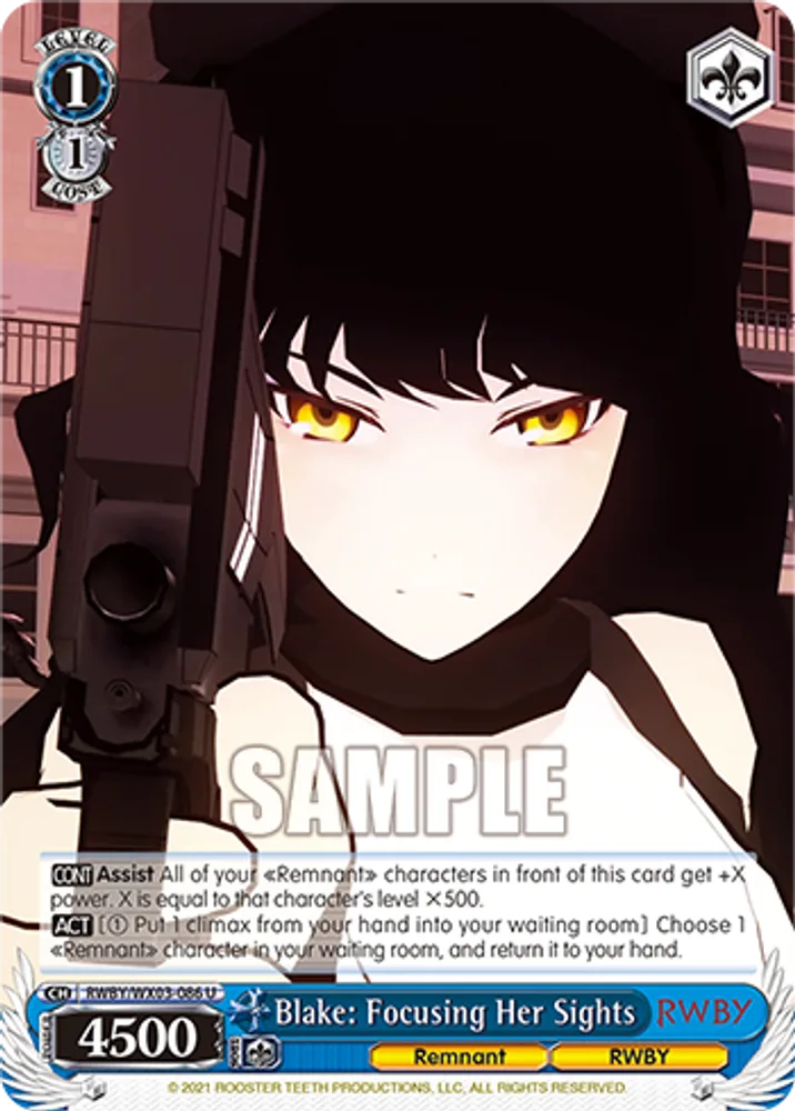 Blake: Focusing Her Sights
