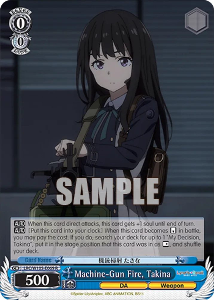 Machine-Gun Fire, Takina