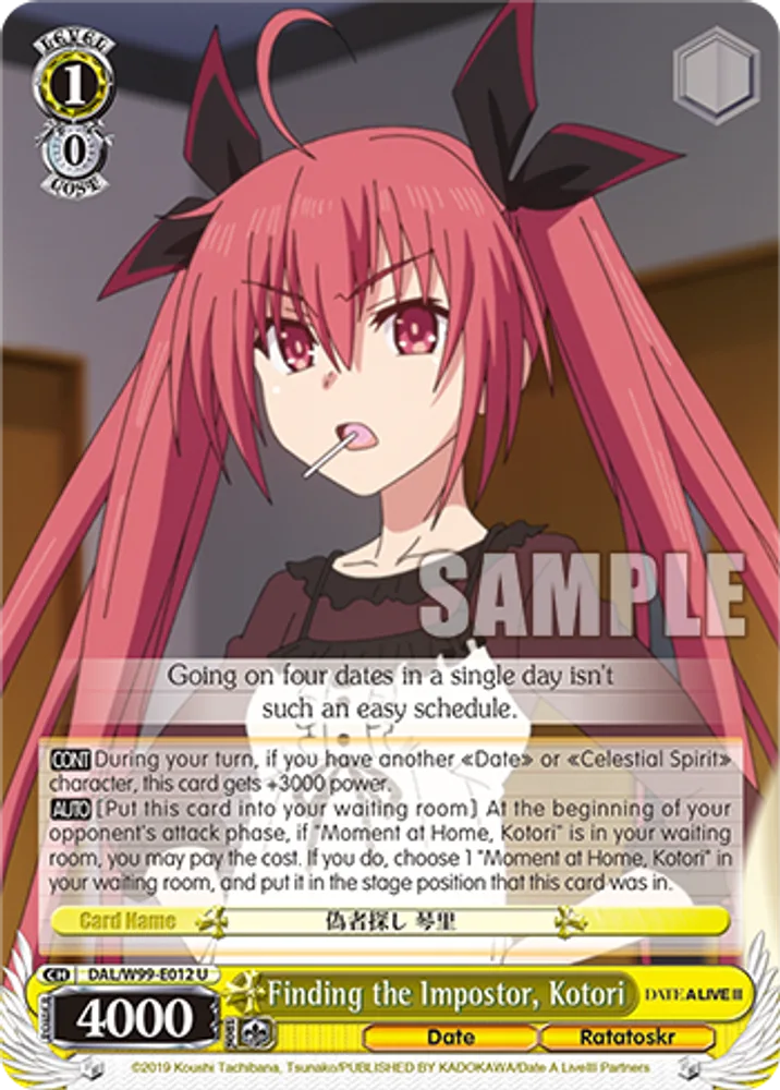 Finding the Impostor, Kotori