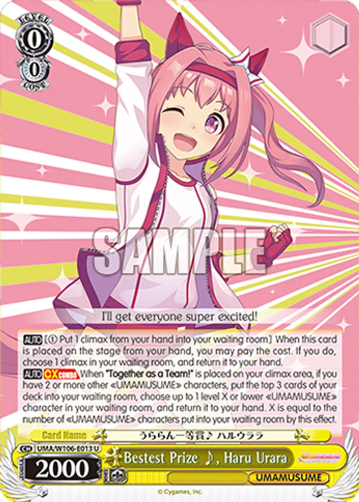 Bestest Prize ♪, Haru Urara