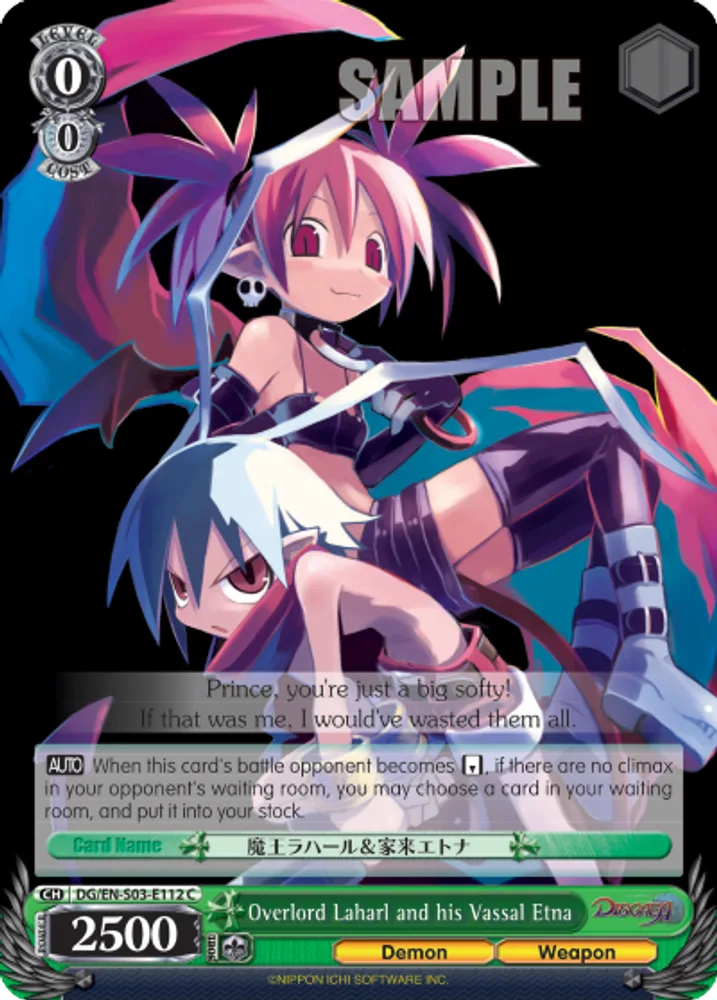 Overlord Laharl and his Vassal Etna