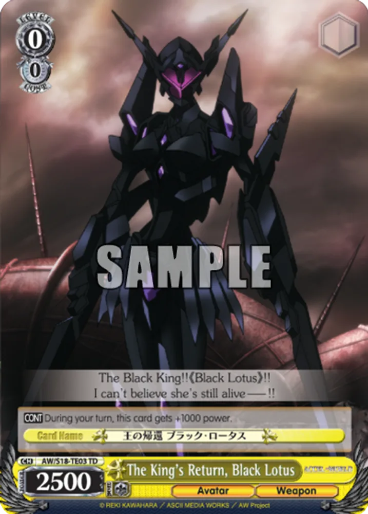 The King's Return, Black Lotus