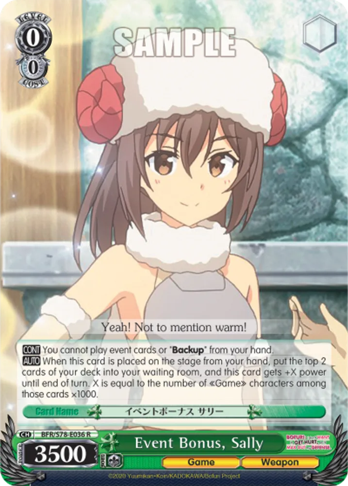 Event Bonus, Sally