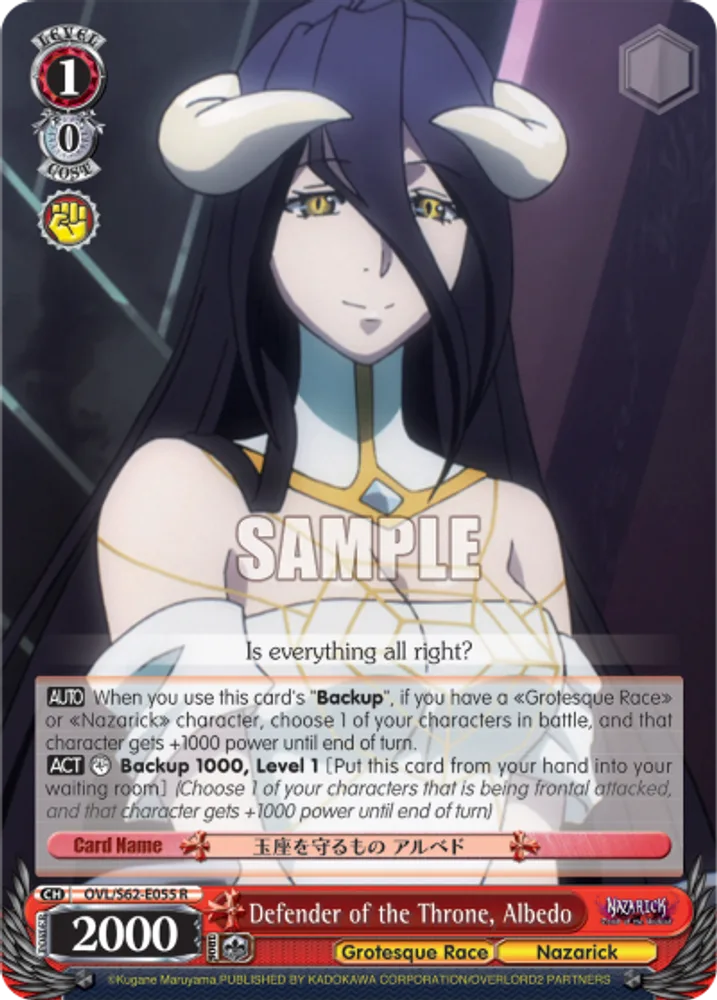 Defender of the Throne, Albedo
