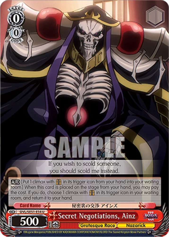 Secret Negotiations, Ainz