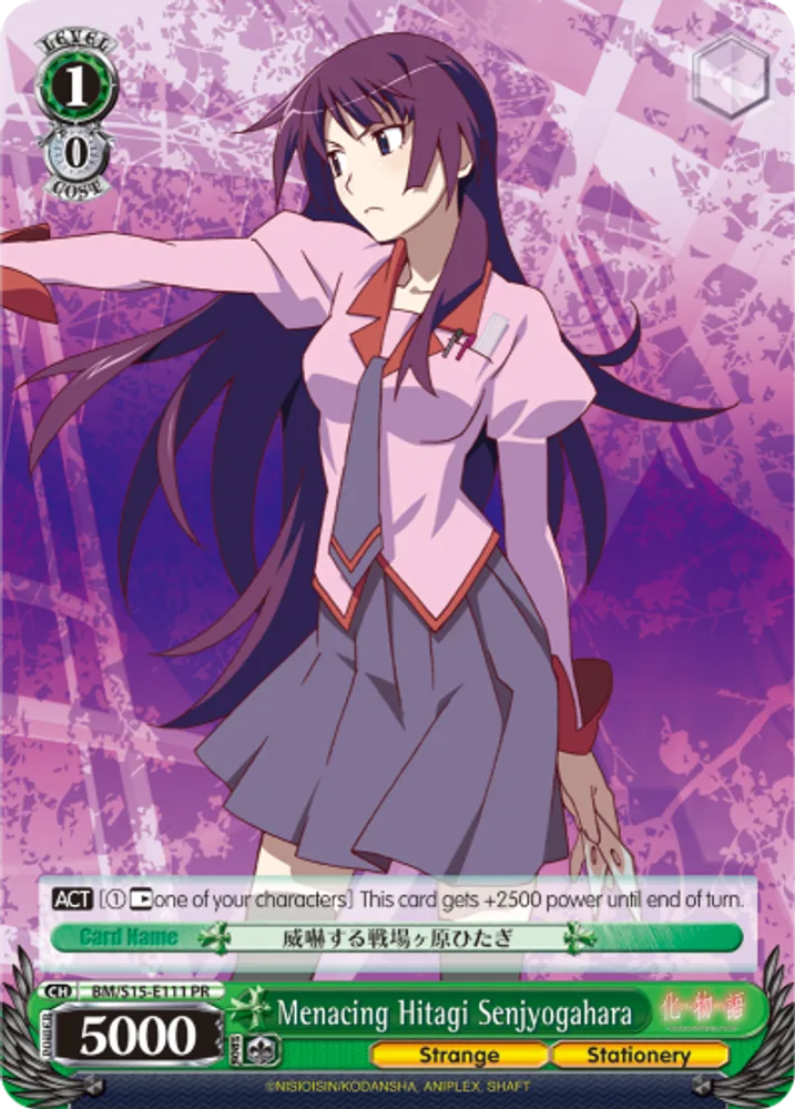 Menacing Hitagi Senjyogahara
