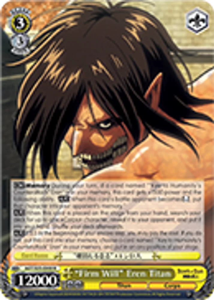 "Firm Will" Eren Titan