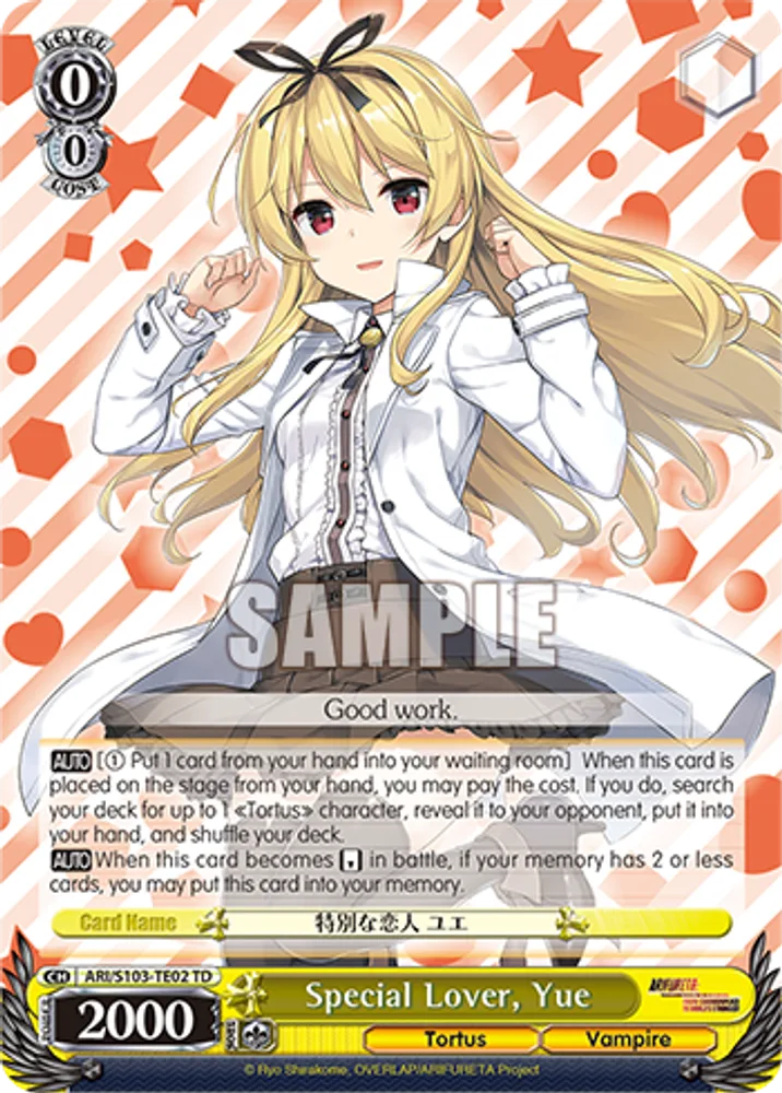 Special Lover, Yue
