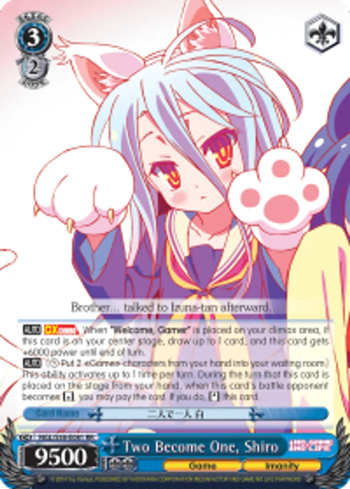Two Become One, Shiro