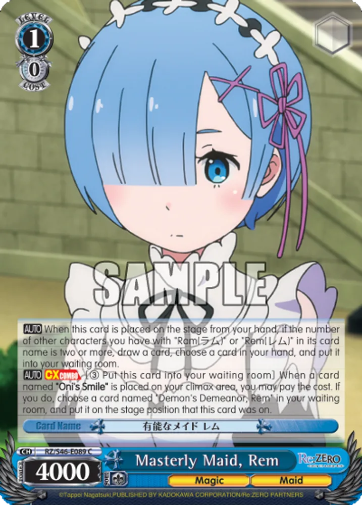 Masterly Maid, Rem
