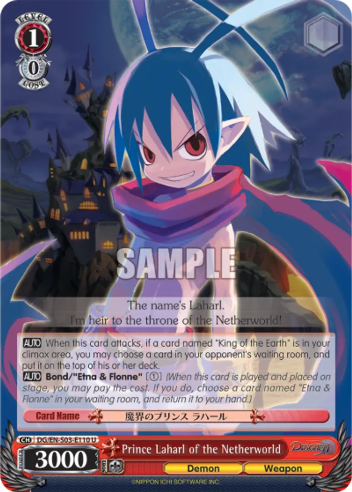Prince Laharl of the Netherworld