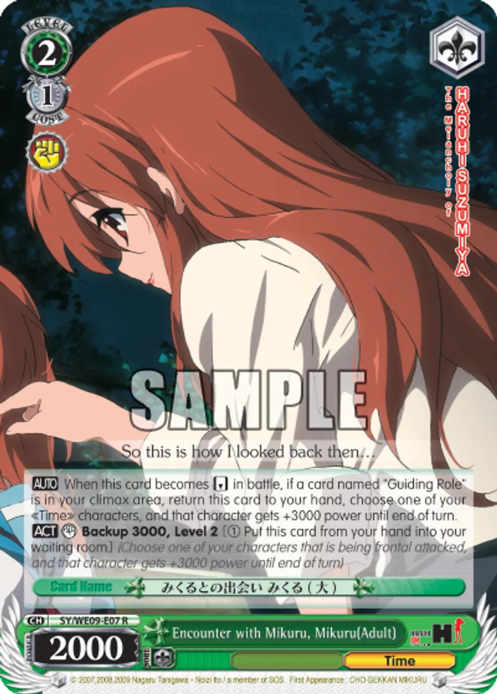 Encounter with Mikuru, Mikuru(Adult)