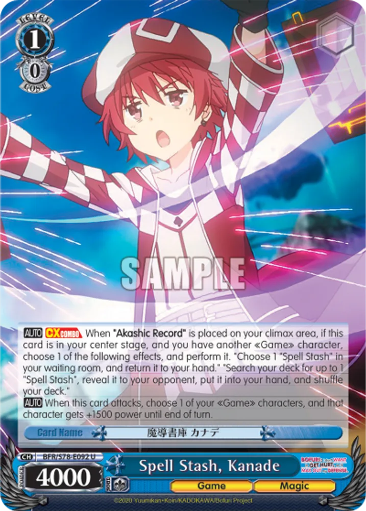 Spell Stash, Kanade