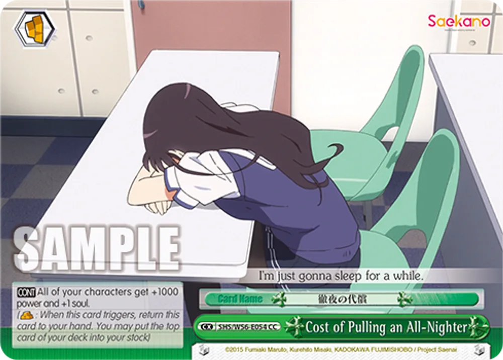 Cost of Pulling an All-Nighter
