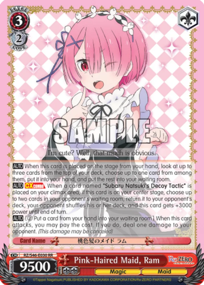 Pink-Haired Maid, Ram