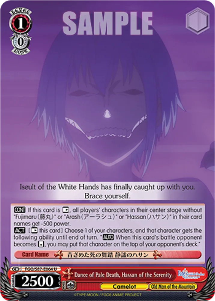 Dance of Pale Death, Hassan of the Serenity