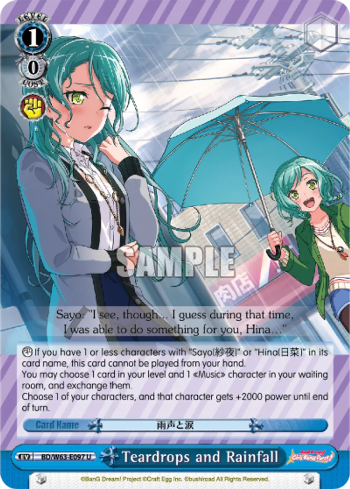 Teardrops and Rainfall