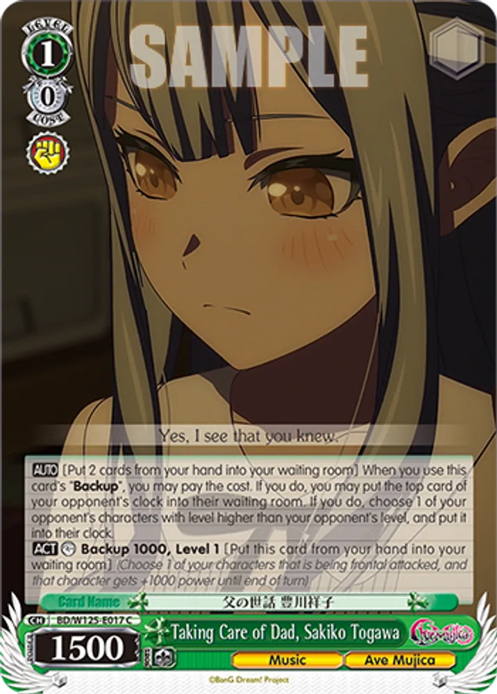 Taking Care of Dad, Sakiko Togawa
