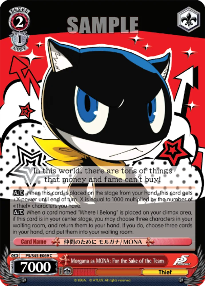Morgana as MONA: For the Sake of the Team