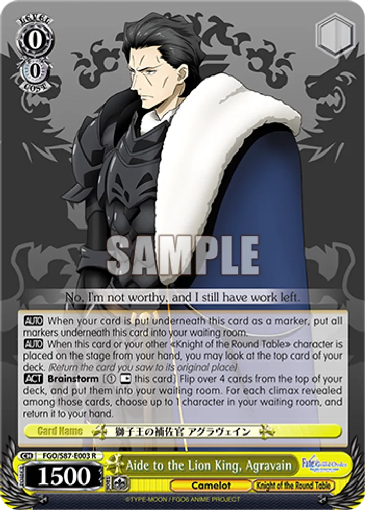 Aide to the Lion King, Agravain