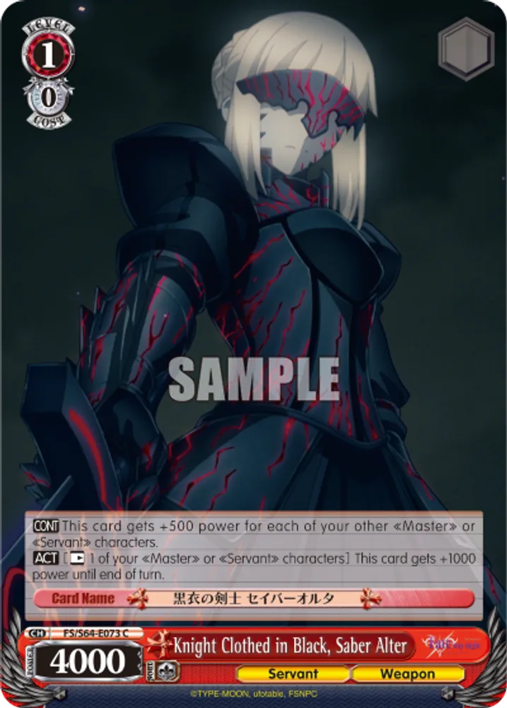Knight Clothed in Black, Saber Alter