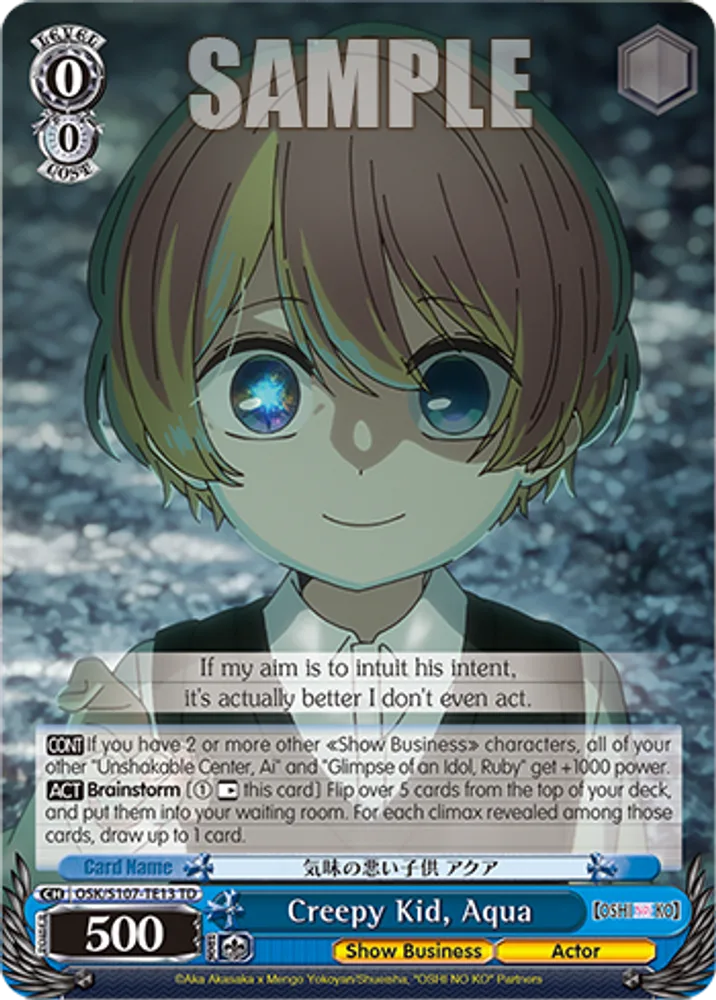 Creepy Kid, Aqua