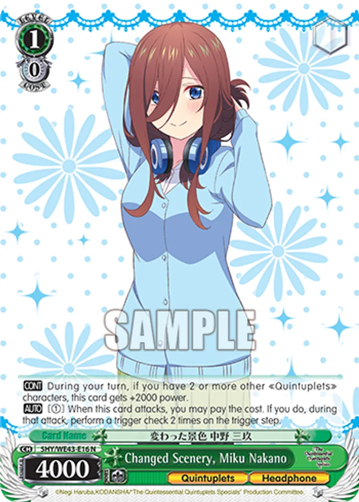 Changed Scenery, Miku Nakano