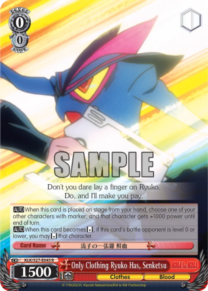 Only Clothing Ryuko Has, Senketsu