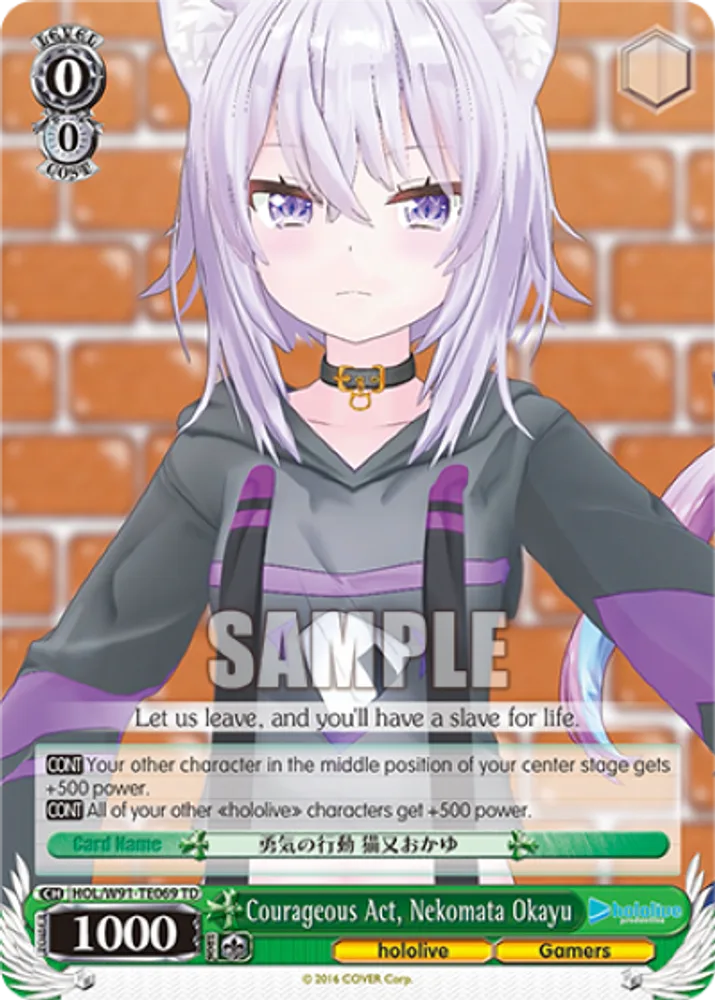 Courageous Act, Nekomata Okayu