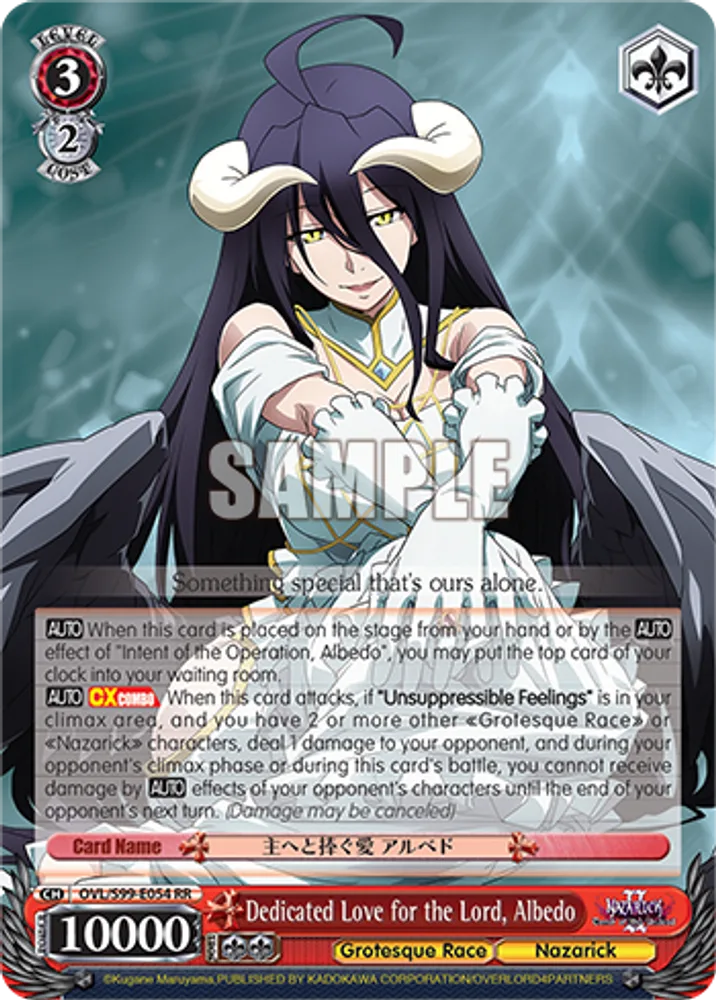 Dedicated Love for the Lord, Albedo