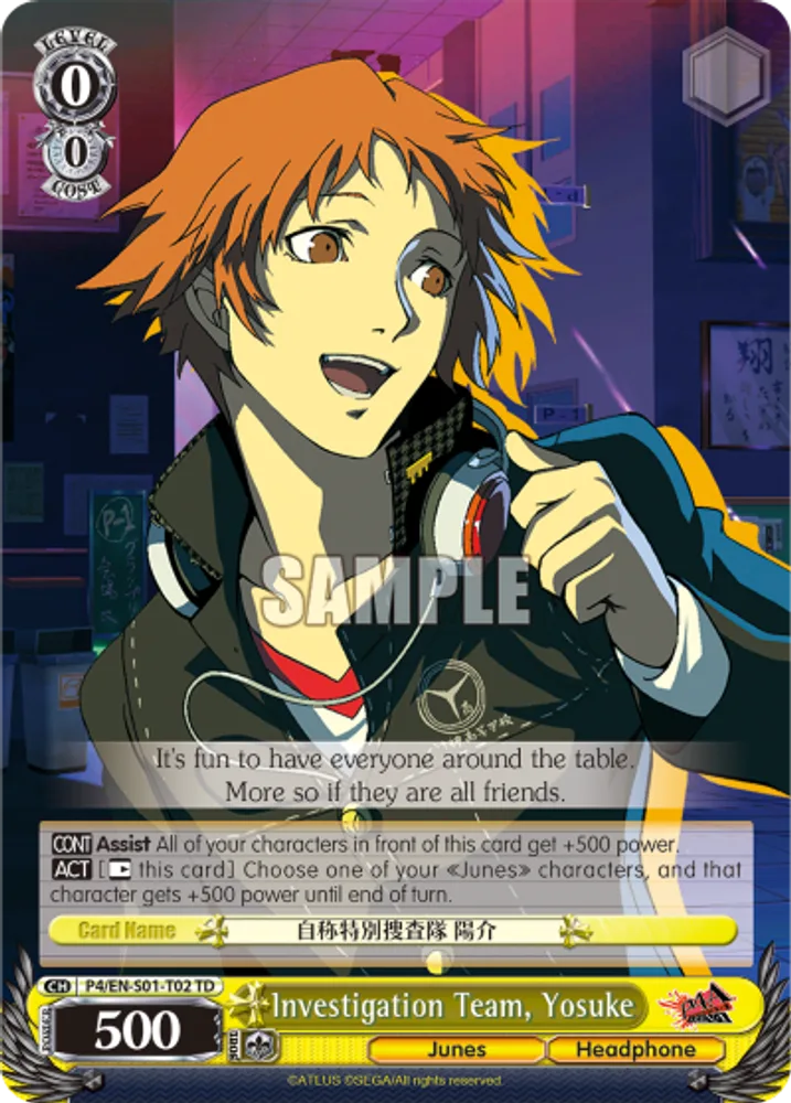 Investigation Team, Yosuke