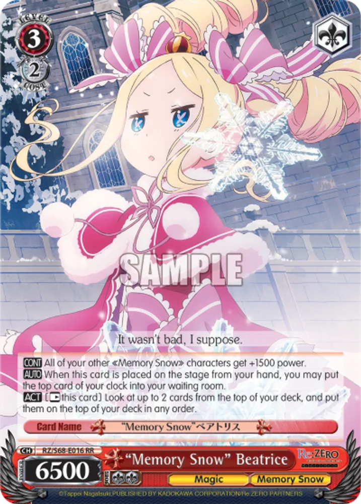 "Memory Snow" Beatrice