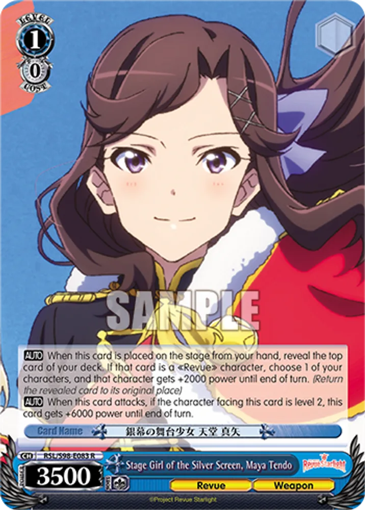 Stage Girl of the Silver Screen, Maya Tendo