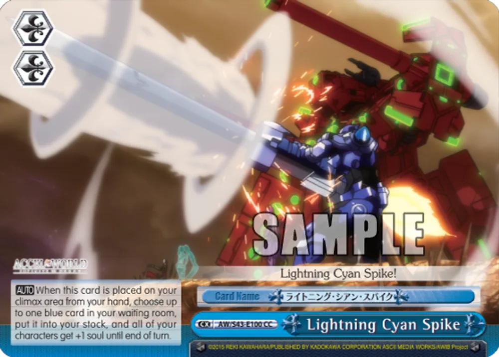 Lightning Cyan Spike